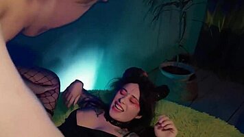 spooky halloween fuck with petite miss foxy elise and her roomie, big ass cumshot in taboo teen hardcore. amateurs get wild with tits out.