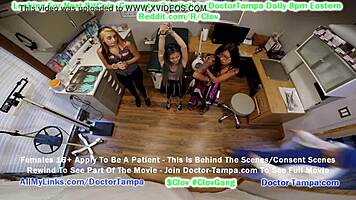 Asian patient strips for doctor in Tampa hospital