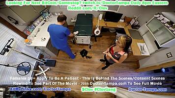 Asian patient strips for doctor in Tampa hospital