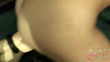 Brunette Amateur Teen 18+ Girl Fucks Huge Dildo With Toys In Group