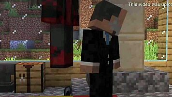 Spiderman fucks Mariano Rajoy so hard in Minecraft cosplay! 😈