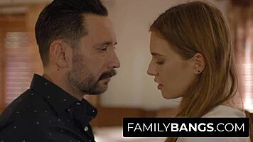 Horny Teen 18+ Ashley Lane Craves Stepdad Tommy Pistol's Dick in Cunt.