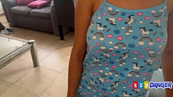 Niece Cleans House Then Plays Unexpectedly Tight Virgin Pussy Game
