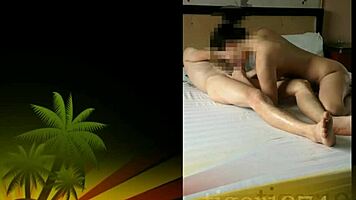 Asian Couple Enjoys Intimate Time In Room