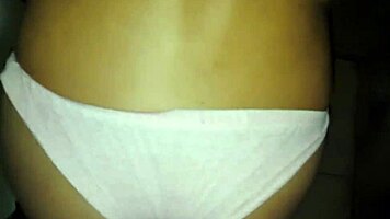 Blonde teen gets assfucked doggystyle, cum anal, and he almost saw us!