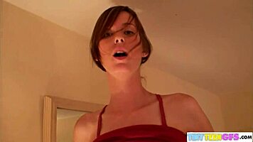 I, Brookeskye, am teasing my sexy butt and rubbing my pussy so good