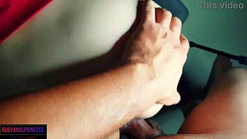 Delicious Anal Sex With Stud Putting It In Hair And Spitting Inside