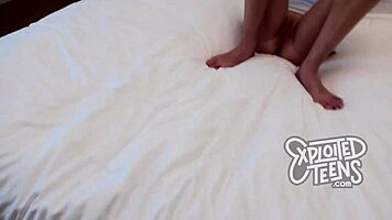 Watch this tall skinny blonde suck cock in pov