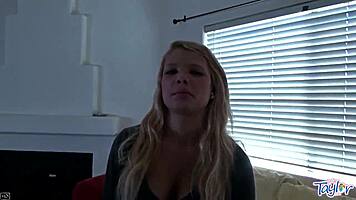 Little Taylor and Her Teen 18+ Girlfriend Shine in Sofa Interview
