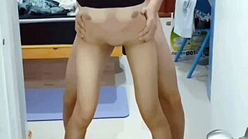 my lucky friend fucks my hot pussy hard