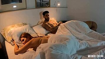 Naughty godmother fucks groom on wedding night