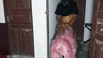 I can't believe I'm fucking her in the bathroom while her husband don't know