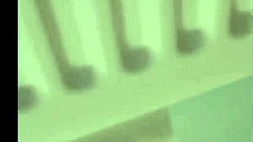 I fuck myself in the shower, teen pussy wet