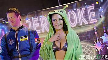 Armani Dream Gets Deepthroat Fucked Hard In Space