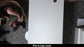 Teen suspect taken to back room for strip search - pervcop