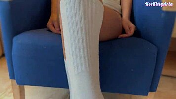 I ride monster cock, my tight pussy gets wet and juicy while tits bounce