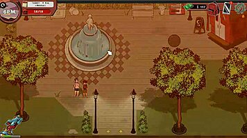 In this spooky hentai game, a curvy anime girl in furry suit gives the best titjob to a monster cock.