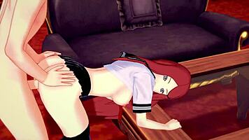 Hey, check out Kushina riding in that Naruto hentai scene! 😍