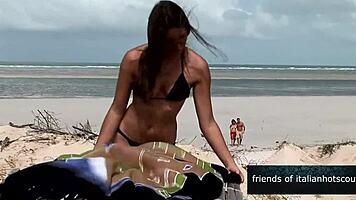 Fantastic foursome in beach hut with missionary, doggystyle, assfucking, and cum