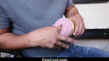 my stepsister teaching me fleshlight use in taboo pov session