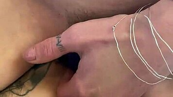 Petite teen invites neighbor to fuck with new double vibrator