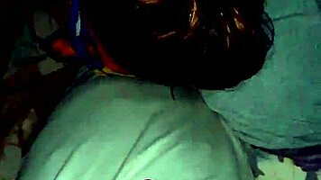 Black teen girl sucking my cock intensely