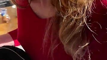 Petite teen invites neighbor to fuck with new double vibrator