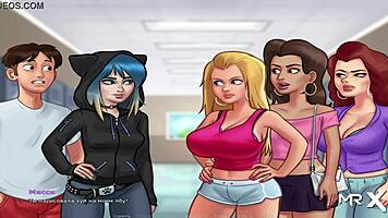 summertimesaga - wet shower lessons with teen hentai creampie delayed after e2