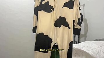 Stepmother Halloween Surprise with Doggystyle Creampie for Amateur Slut