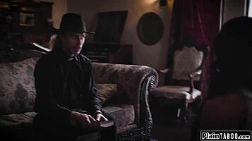 Lesbian Couple Facesits And Sucks Priest To Orgasm