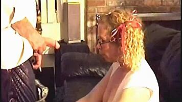 Damn! Sexy redhead slobbers on her teacher’s huge cock to graduate this year!