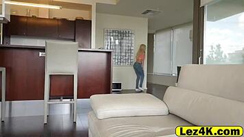 Hot Mama And Naughty Teen Share A Special Lesbian Moment