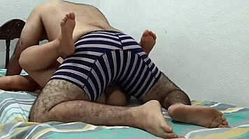 why are we having sex in my parents' room? this latina teen's big ass in missionary