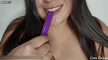 beautiful tits in homemade video while smoking