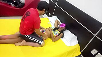 stepsister begs for interracial sex at sleepover