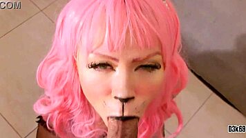 innocent linda in cosplay obeys her master's commands in pov blowjob scene