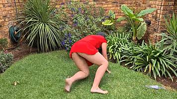 girl pisses outdoors in homemade teen compilation