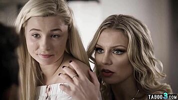 busty milf shares cock with bisexual stepdaughter