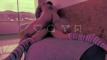 Stepsister deepthroats monster cock for facial.