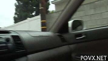 teen receives facial in pov