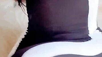 Latina MILF with big ass bent over for doggystyle pounding.
