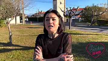 crystal the french brunette craves hard anal action