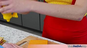 Horny old dude rides lifelike sexrobot