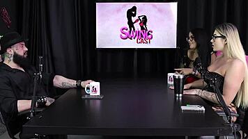 Gabe spec no swing cast features tifany rocha in sheer red lingerie