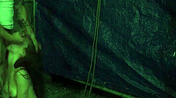 anya olsen toys herself roughly outdoors