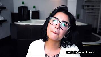 Rough Play with Slutty Tattooed Latina Babe