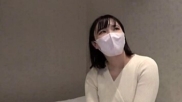 Young cute Japanese girl gets hardcore fucked on bed