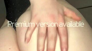 Brunette Teen Teases With Huge Boobs In Sparkly Lingerie And Tight Ass