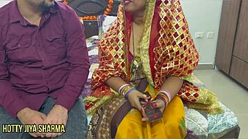 Husband and wife dirty talk chudai after Karwa Chauth 2023