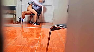 teacher in mexico doesn't notice my upskirt pussy flashing